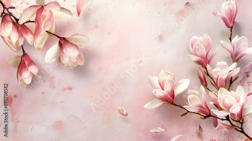 Blank paper with background illustration