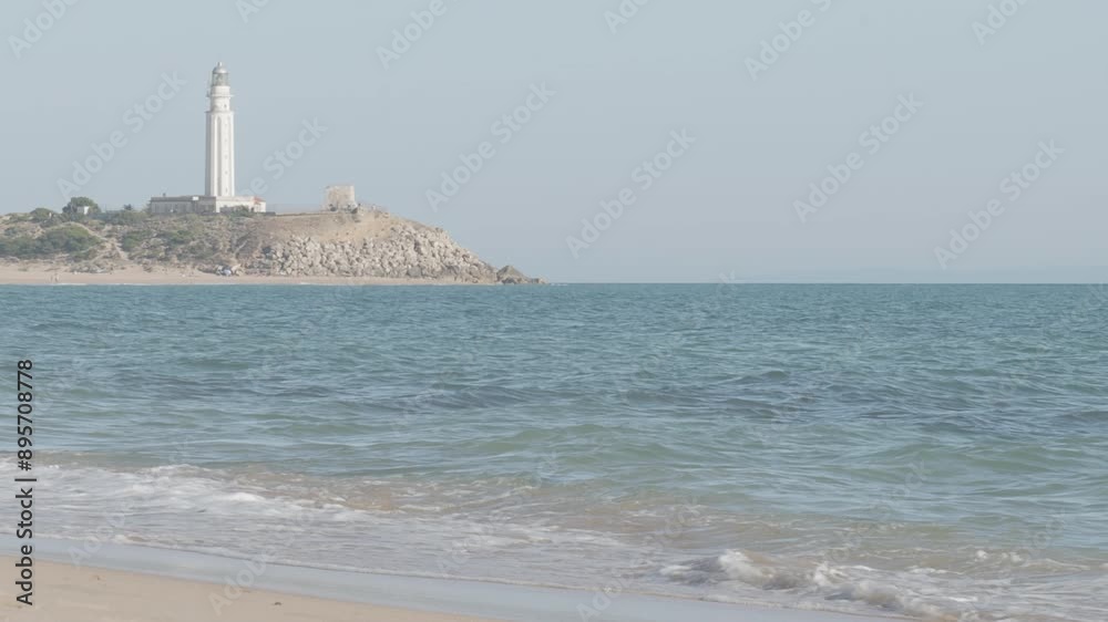 Trafalgar Lighthouse in Barbate on a sunny day Trafalgar Lighthouse in Barbate on a sunny day