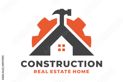 Creative real estate Under construction Logo Design