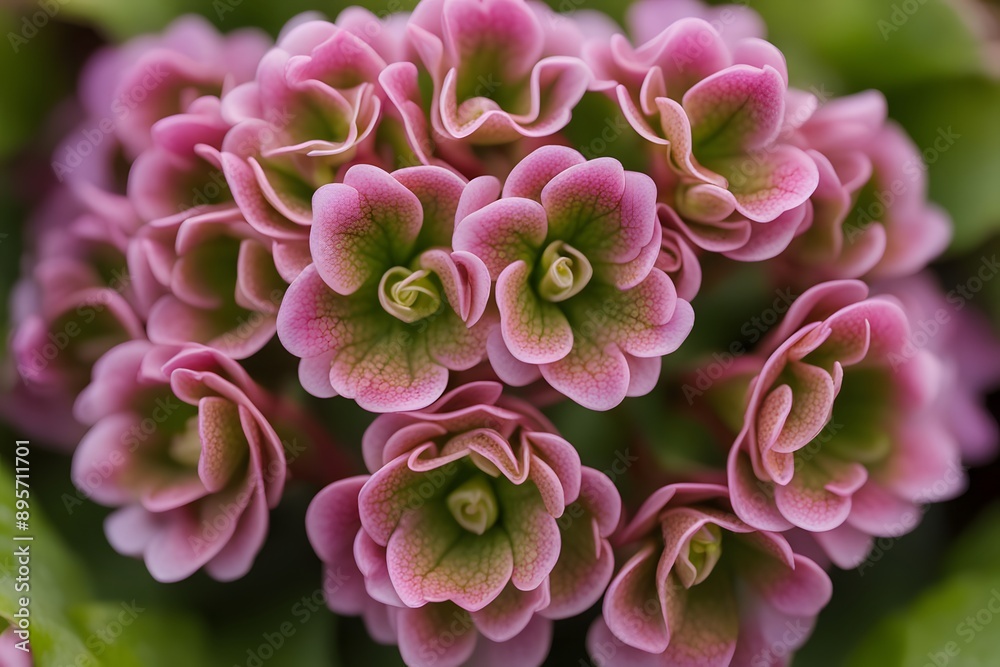 Heartleaf bergenia flower bokeh background, AI Generated Heartleaf bergenia flower bokeh background, AI Generated