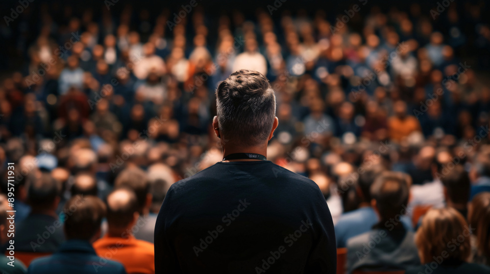 Speaker Facing Audience at Conference Speaker Facing Audience at Conference