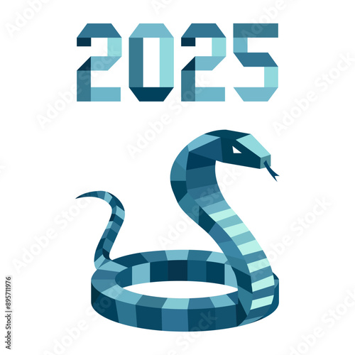 Wallpaper Mural New Year Snake Symbol 2025 Chinese Zodiac Origami Torontodigital.ca