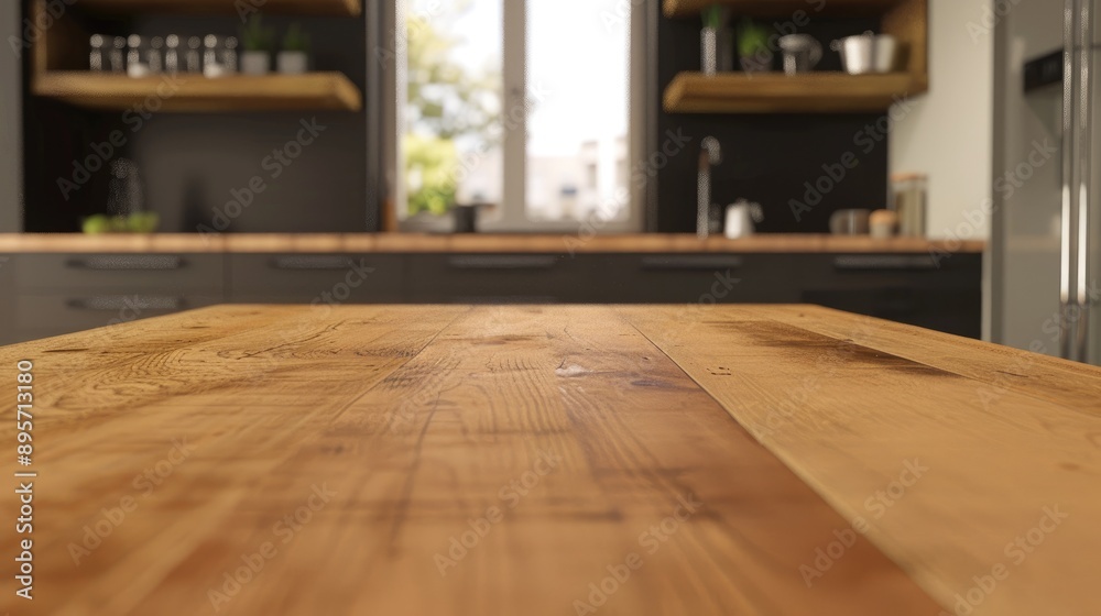 empty wooden table with bokeh background empty wooden table with bokeh background