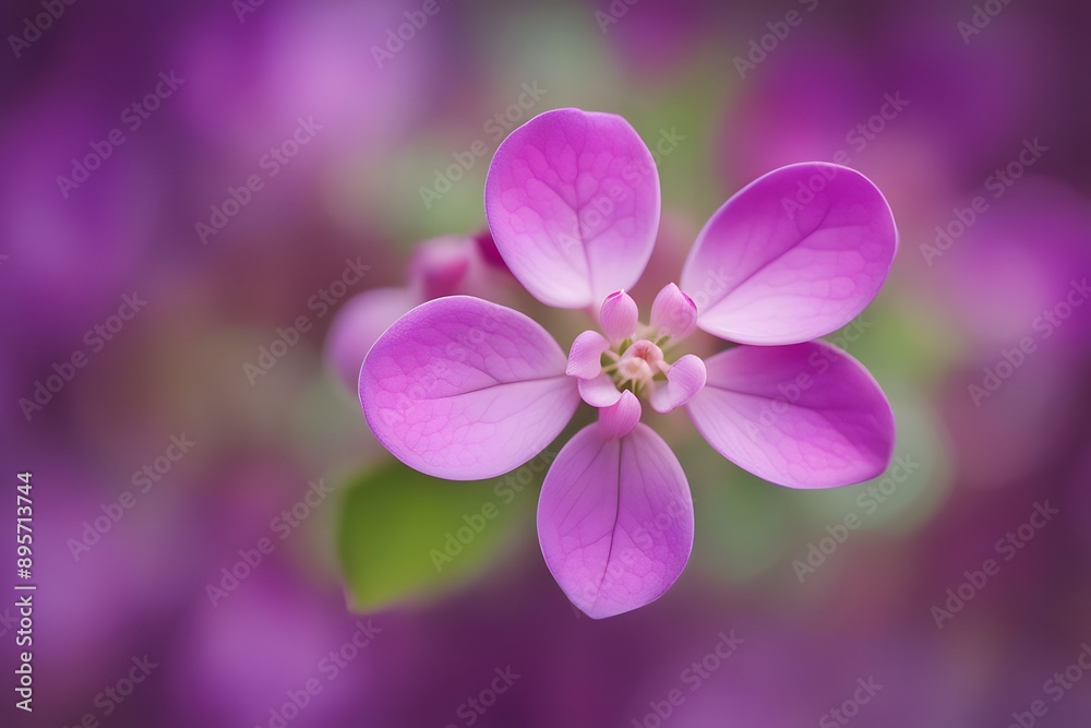 Honesty flower vibrant bokeh background, AI Generated Honesty flower vibrant bokeh background, AI Generated