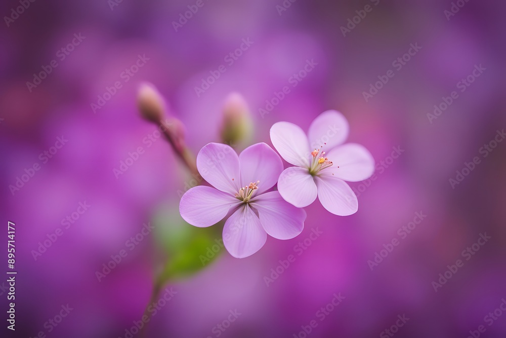 Honesty flower vibrant bokeh background, AI Generated Honesty flower vibrant bokeh background, AI Generated