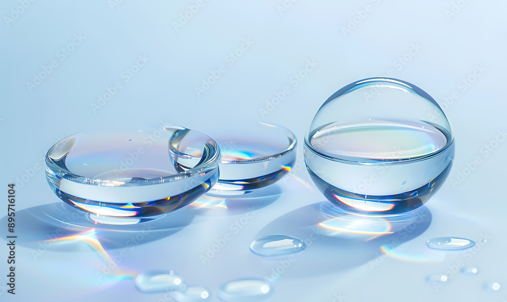 water drops on blue background water drops on blue background