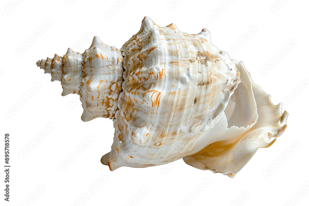 Macro shot of isolated spiral seashell, showcasing intricate details of this ocean mollusk souvenir Macro shot of isolated spiral seashell, showcasing intricate details of this ocean mollusk souvenir