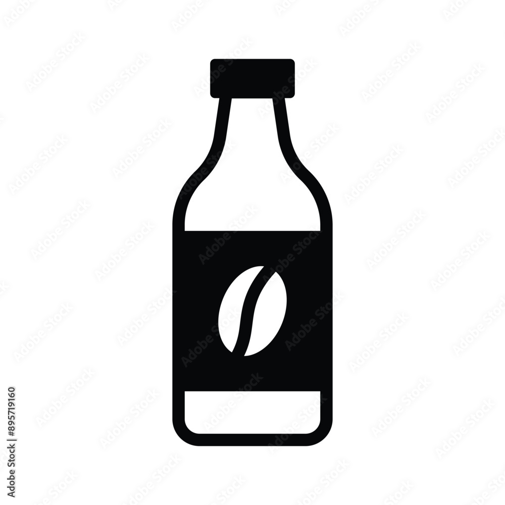 Chilled coffee, cold coffee bottle icon design, ready to use vector Chilled coffee, cold coffee bottle icon design, ready to use vector