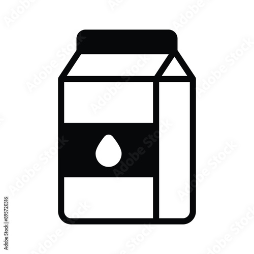 Creatively crafted milk box icon, nutrition, cotton, healthy beverages