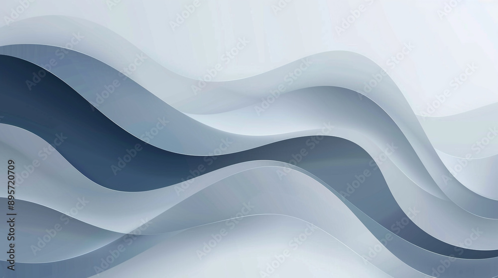 Obraz premium Abstract silver blue background and square and dynamic waves modern background. 