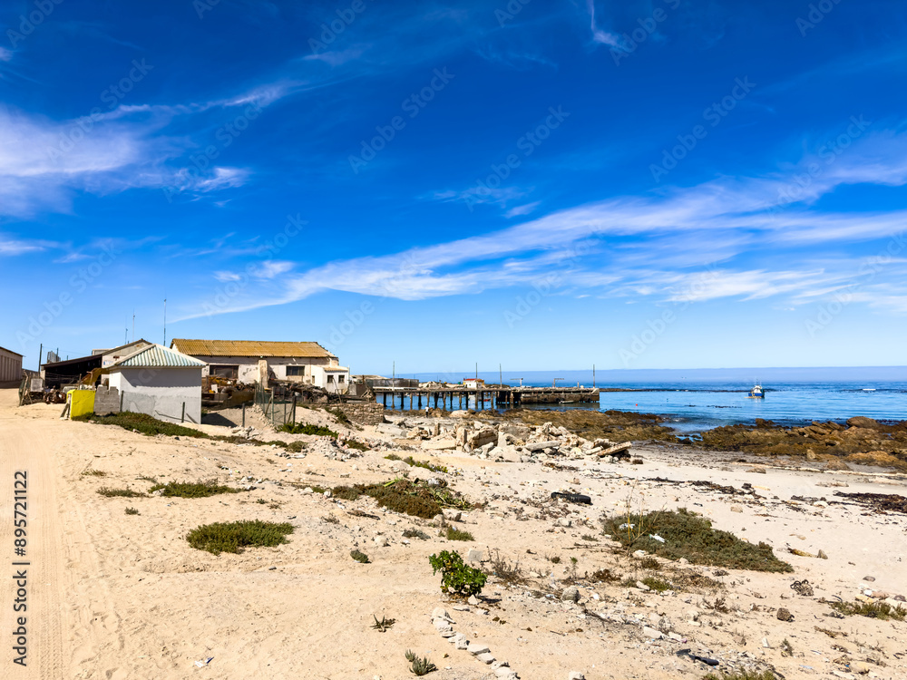 Fototapeta premium Coastal scenes in Port Nolloth, South Africa
