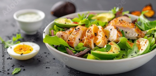 Grilled Chicken and Avocado Salad