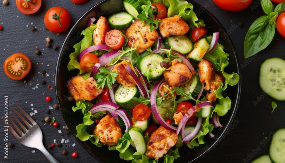 Salmon and Cucumber Salad Salmon and Cucumber Salad