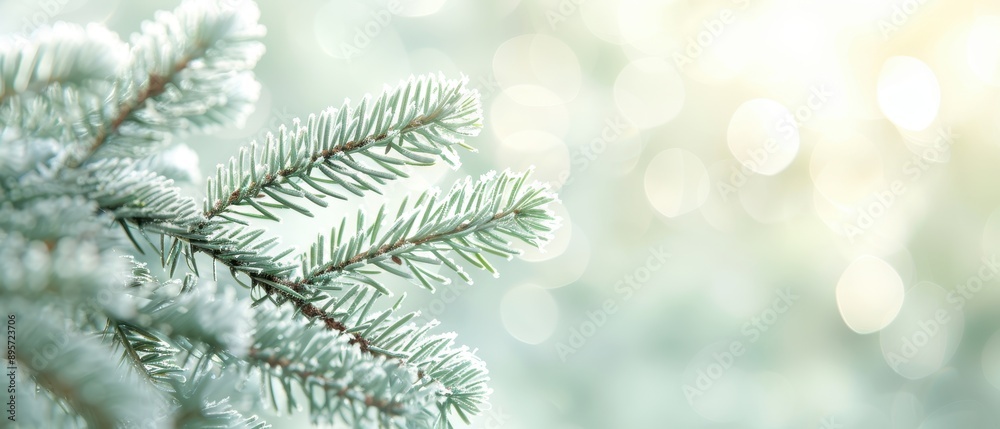 A branch of a tree covered in frost A branch of a tree covered in frost