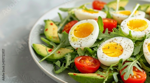 Avocado, Egg, and Tomato Salad