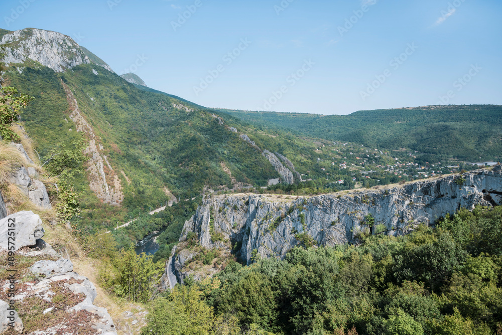 Beautiful Summer Mountain Landscape with rocks .Balkan Mountains, Iskar Gorge Beautiful Summer Mountain Landscape with rocks .Balkan Mountains, Iskar Gorge