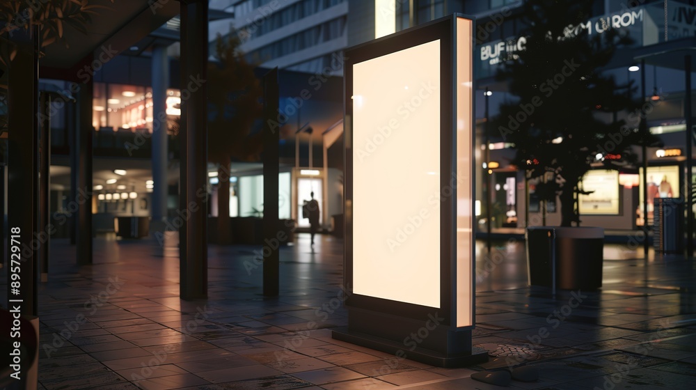 Empty_advertisement_light_box_Blank_advertising_mockup_for_Advertisement Empty_advertisement_light_box_Blank_advertising_mockup_for_Advertisement