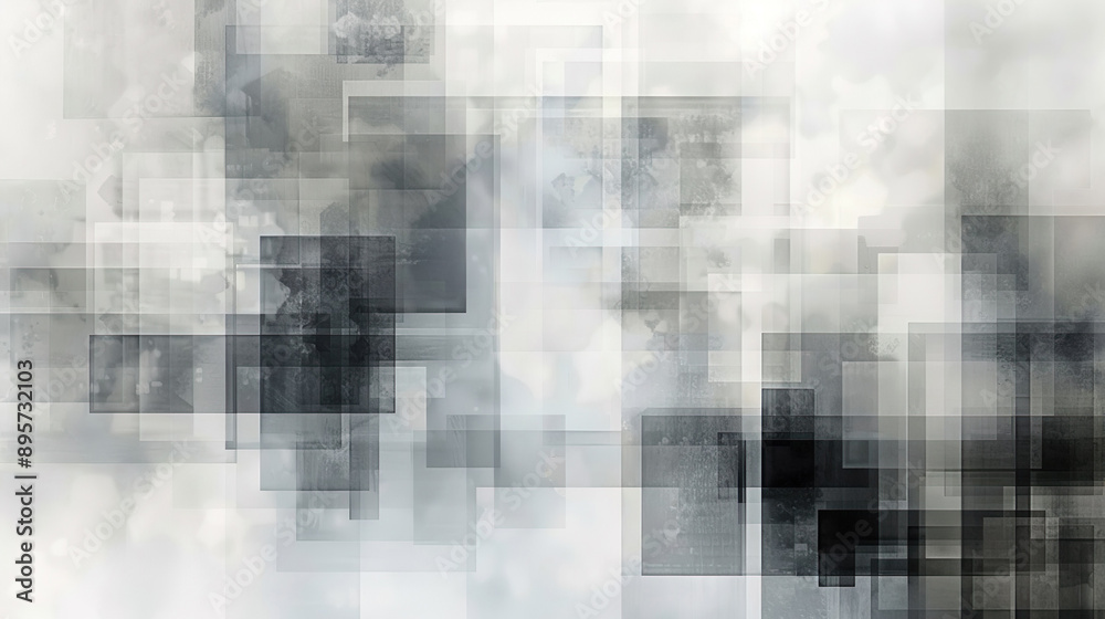 Gray and White Geometric Design with Rectangles Gray and White Geometric Design with Rectangles
