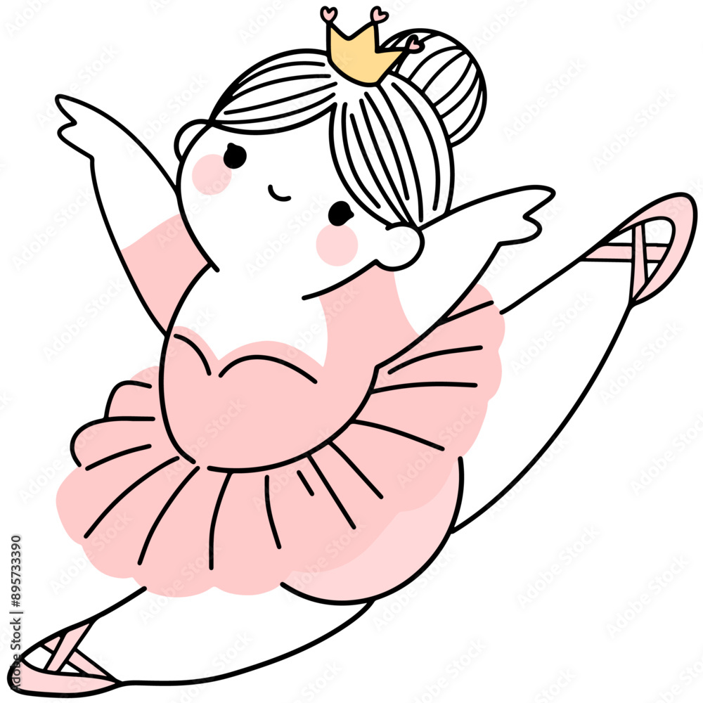 Cute Chubby Ballerina Princess Illustrations Collection of adorable chubby ballerina princess Cute Chubby Ballerina Princess Illustrations Collection of adorable chubby ballerina princess