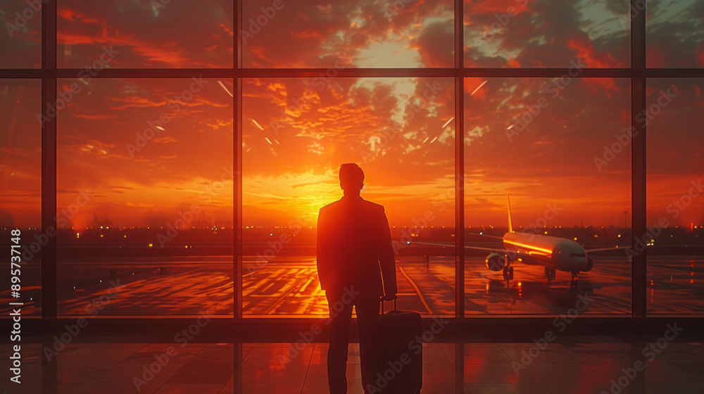 Sunset at the Airport Sunset at the Airport