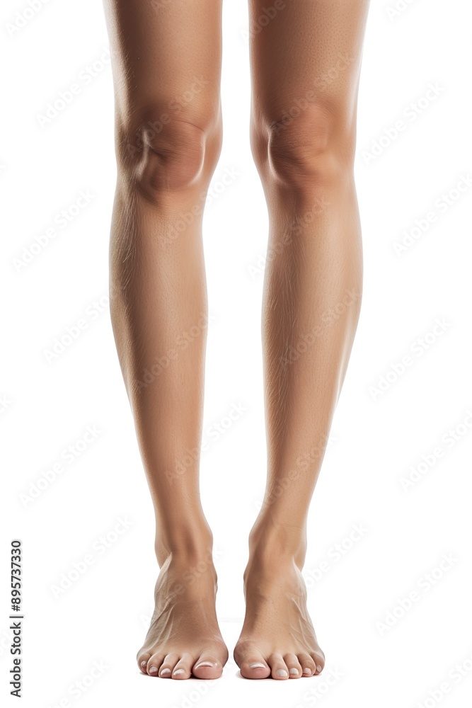 A Woman legs isolated on white background A Woman legs isolated on white background