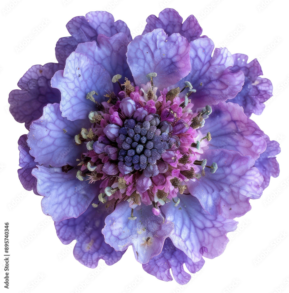 Obraz premium PNG Vibrant purple flower macro shot