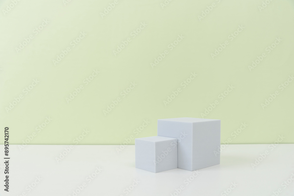 Minimalist White Geometric Shapes on a Plain Background Minimalist White Geometric Shapes on a Plain Background