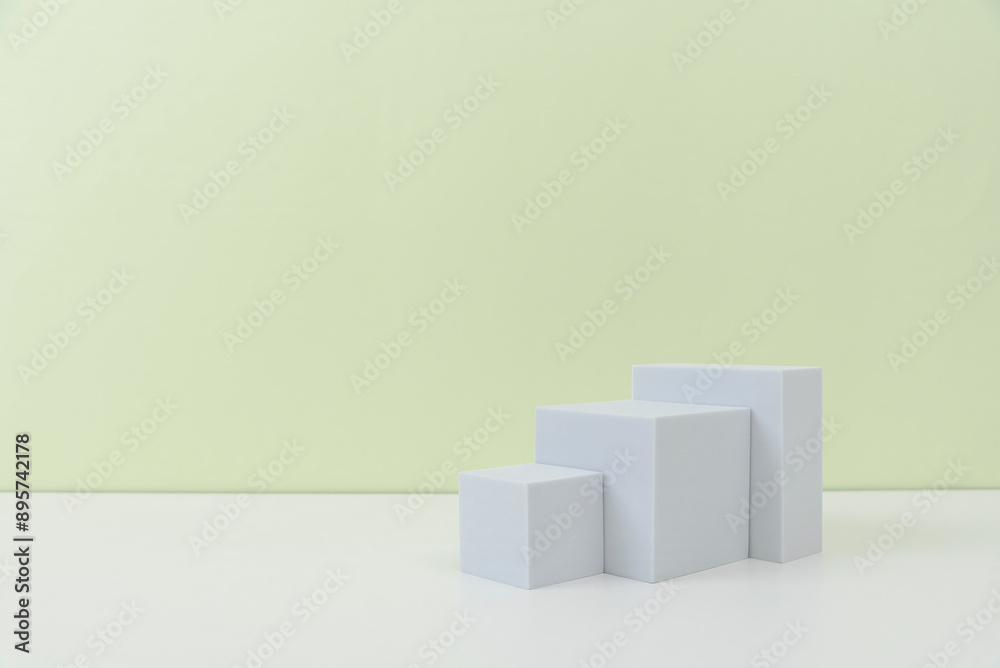 Minimalist White Geometric Shapes on a Plain Background Minimalist White Geometric Shapes on a Plain Background