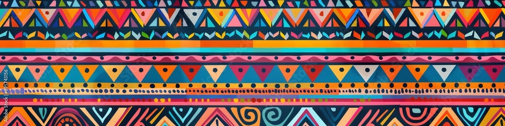 Traditional national pattern of South America Traditional national pattern of South America