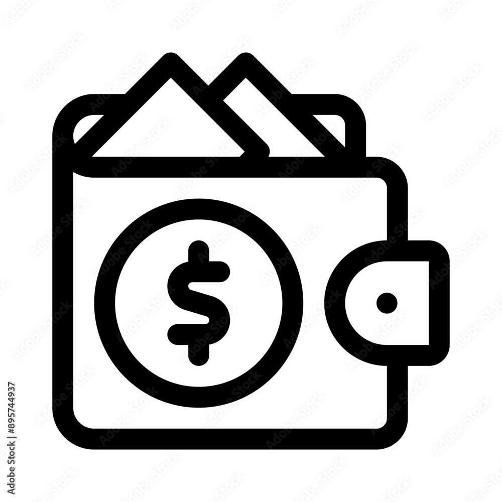 wallet line icon wallet line icon