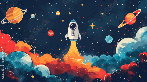 Astronaut in space, wallpaper