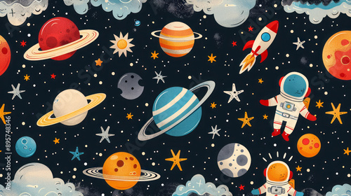Astronaut in space, wallpaper