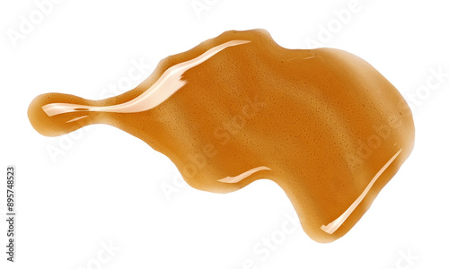 Fotografie Soda spilled isolated on white, puddle clipping