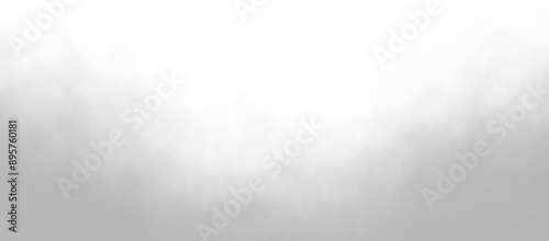 Realistic white smoke isolated on transparent white background photo