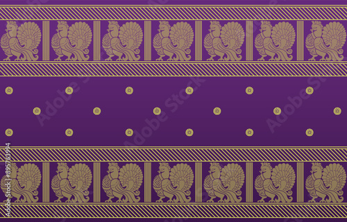 beautiful graphic saree design and this sari design is in Indian style which is for textile fashion industry and it can be used as wallpaper backdrop and website bg this style is originated in india