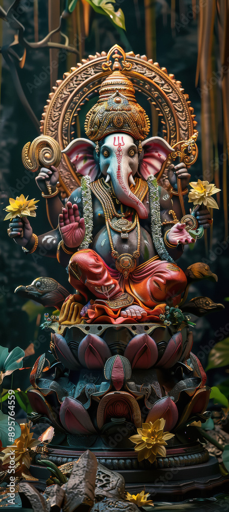 Fototapeta premium decorative Lord Ganesha sculpture
