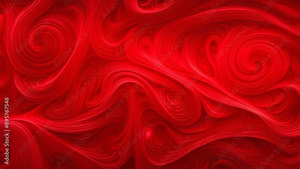 Red abstract background with smooth lines in it. 3d rendering, 3d illustration. Red abstract background with smooth lines in it. 3d rendering, 3d illustration.