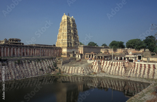 INDIA KARNATAKA HAMPI VIRUPAKSHA TEMPLE photo