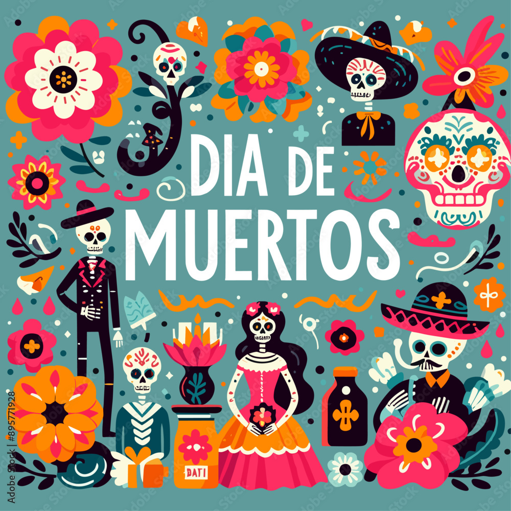 Dia De Muertos, Day Of The Dead Dia De Muertos, Day Of The Dead