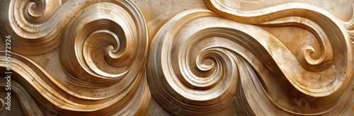 shiny texture, neutral color tone, beige background with an elegant and sophisticated pattern in the style of intricate lines of velvet fabric