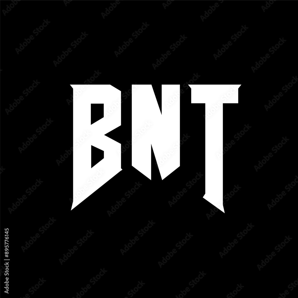 BNT letter logo design for technology company. BNT logo design black and white color combination. BNT logo, BNT vector, BNT design, BNT icon, BNT alphabet. BNT typography logo design.