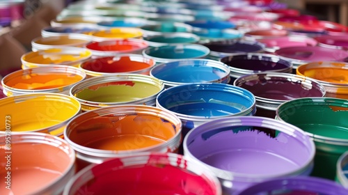Spray paint product powder coating