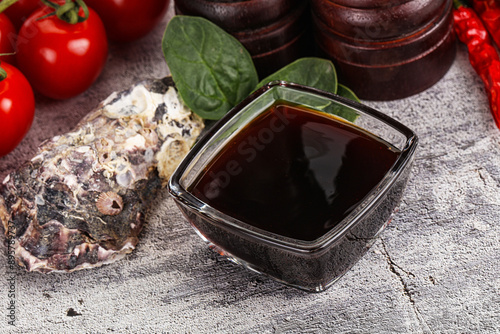 Asian Oyster sauce in the bowl