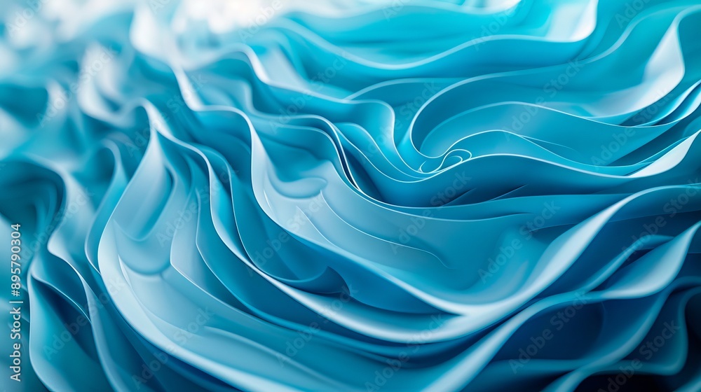 A close up of blue fabric. A close up of blue fabric.