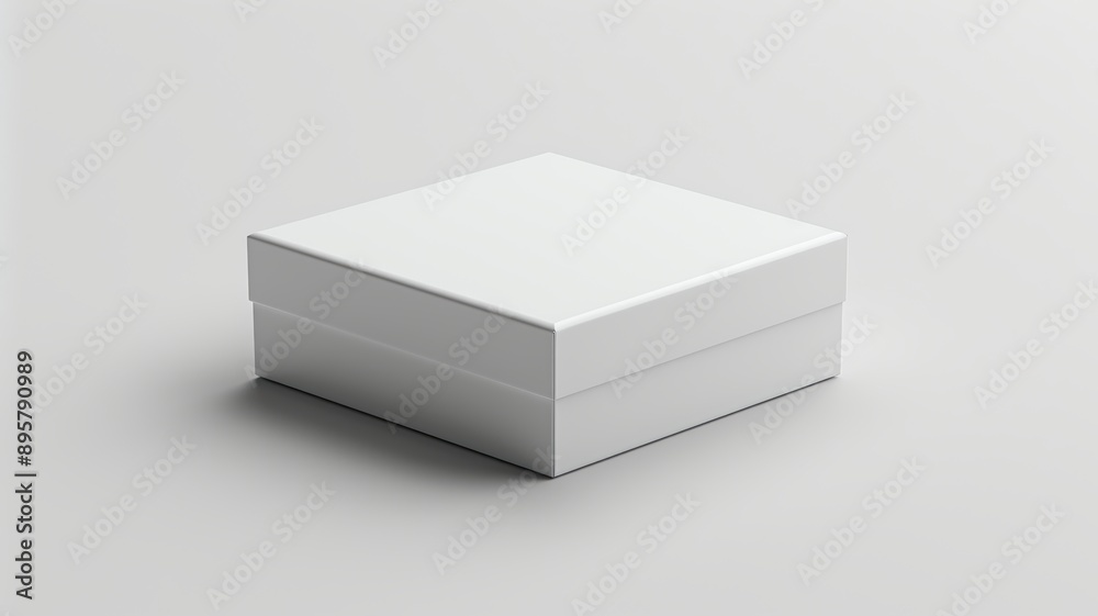 Minimalist White Box on Clean Background - Perfect for Product Mockups, Packaging Design, and Branding Presentations Minimalist White Box on Clean Background - Perfect for Product Mockups, Packaging Design, and Branding Presentations