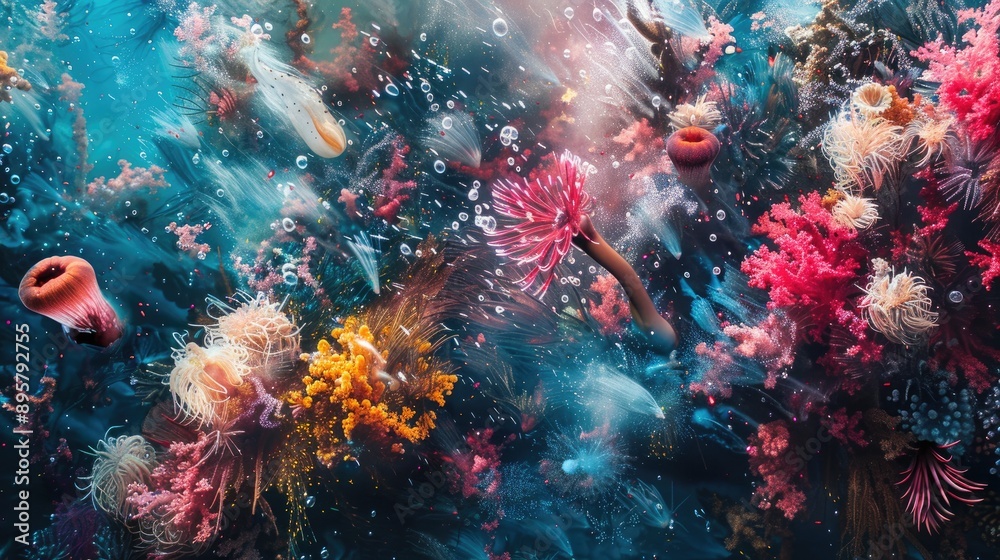 Fototapeta premium Fireworks Environmental Footprint