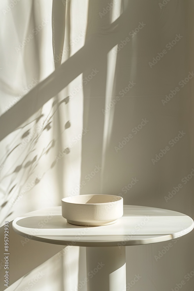 podium for product presentation with shadows and sunlight. podium for product presentation with shadows and sunlight.