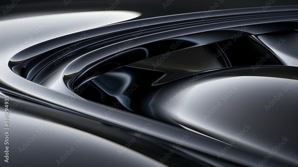 An abstract background with dark gray, silver, and metallic tones, featuring curved lines. An abstract background with dark gray, silver, and metallic tones, featuring curved lines.