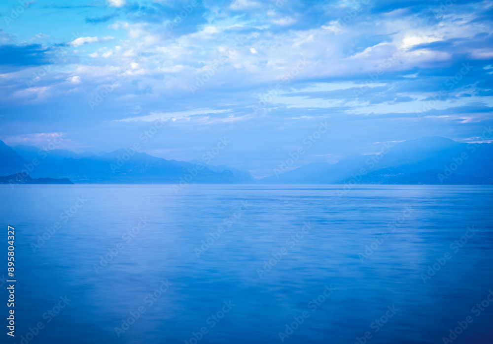 custom made wallpaper toronto digitalDusk at Lake Garda in Italy