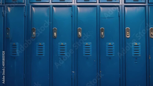 Row of High School Lockers